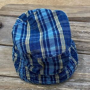 Vintage Gymboree Gymsport Infant 6-12 Months Blue‎ Plaid Bucket Hat
